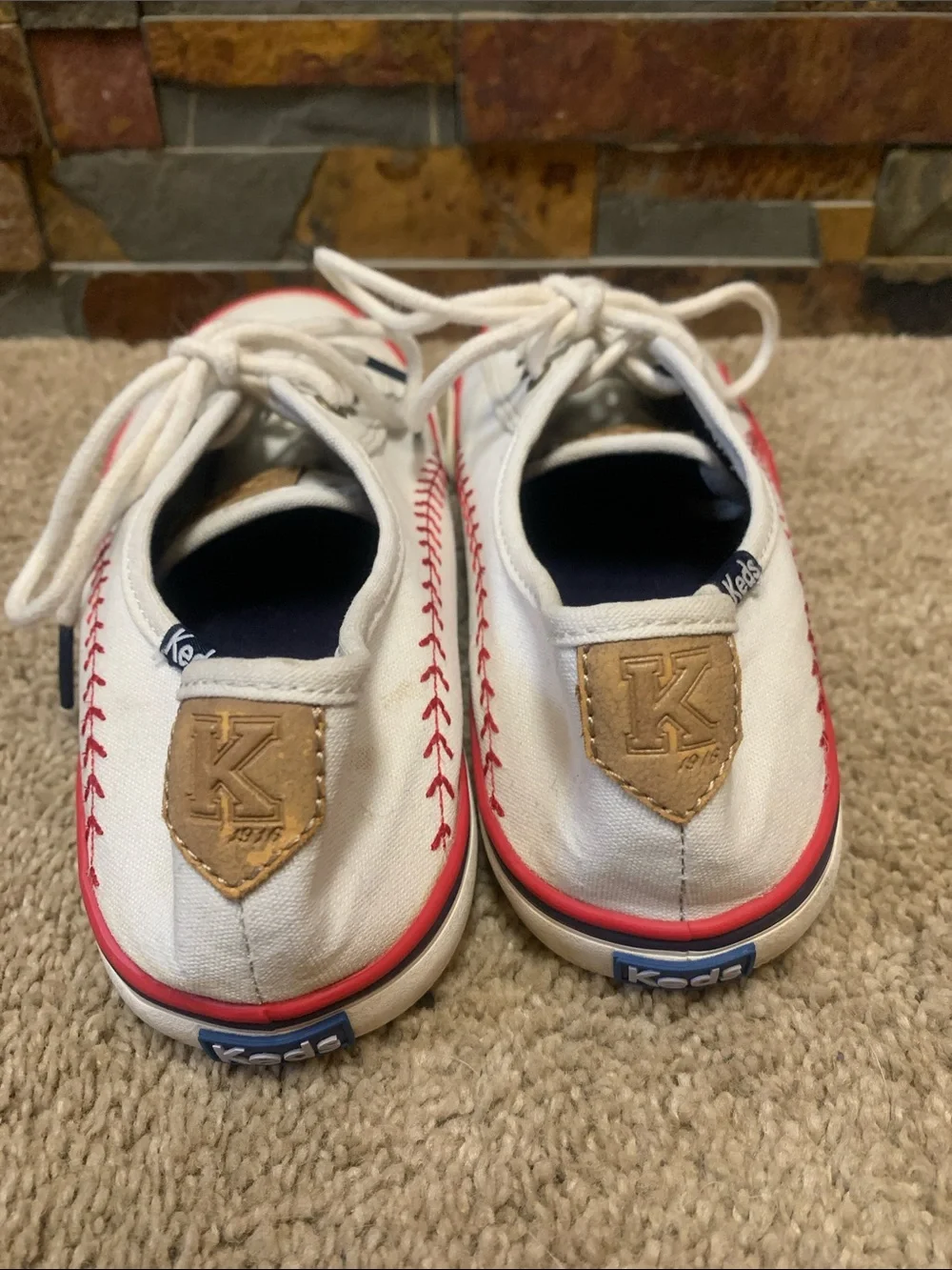 Keds White Canvas Sneakers MLB baseball ⚾️ World Series ready